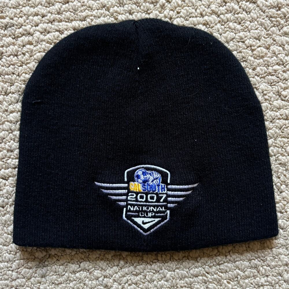 vintage y2k 2007 Nike calsouth national cup beanie sportswear soccer 2000s